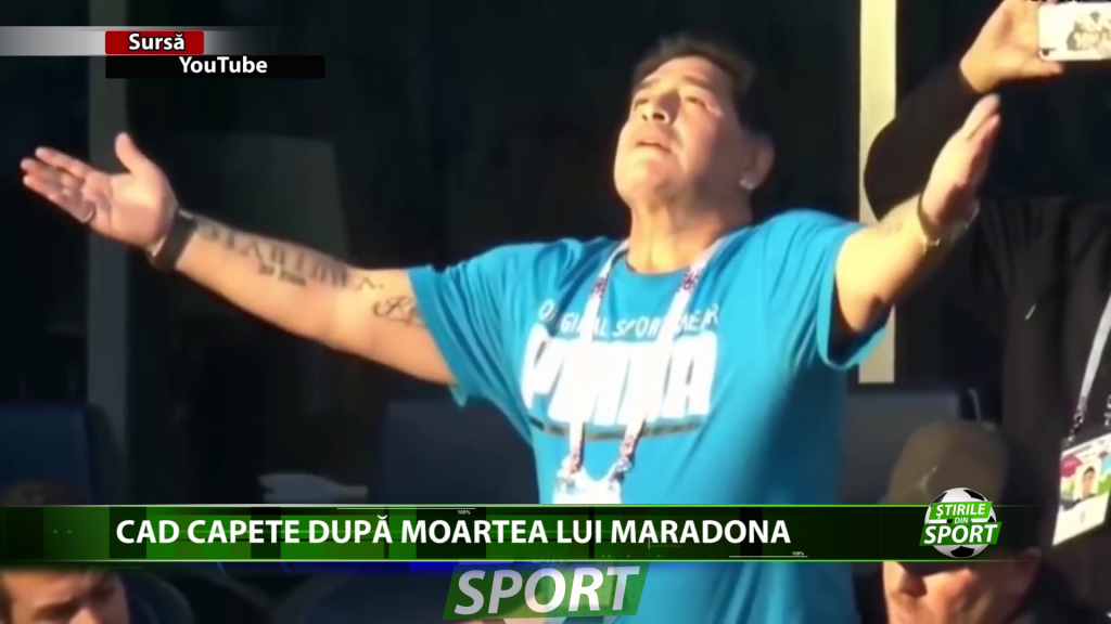 Cad capete dupa moartea lui Maradona