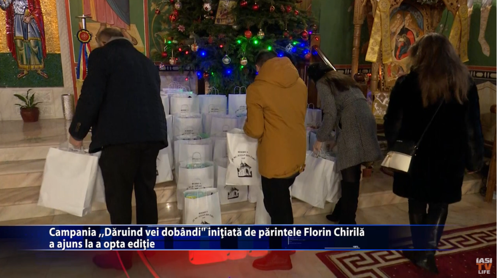 Campania ,,Daruind vei dobandi” initiata de parintele Florin Chirila a ajuns la a opta editie