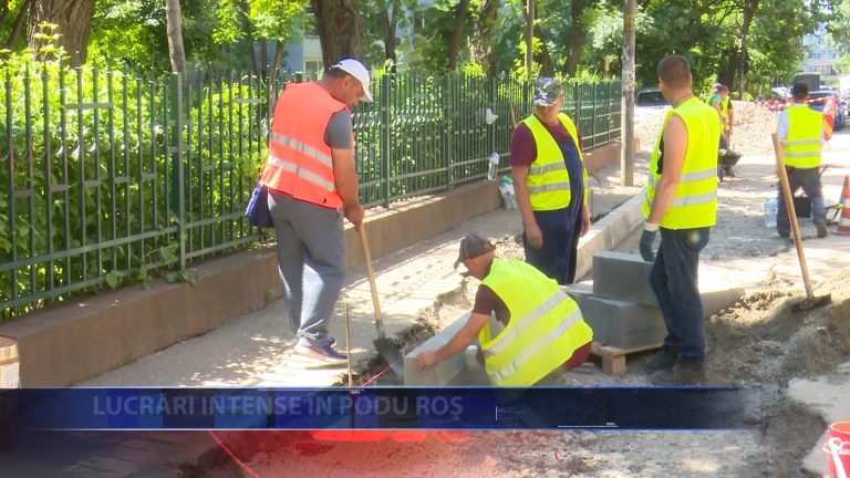 Lucrari intense in Podu Ros