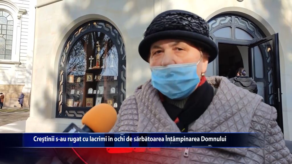Credinciosii s-au rugat cu lacrimi in ochi de sarbatoarea Intampinarea Domnului