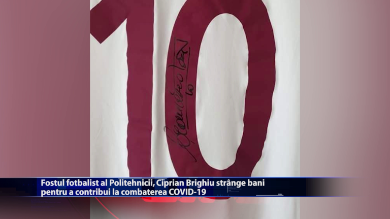 Fostul fotbalist al Politehnicii, Ciprian Brighiu strange bani pentru a contribui la combaterea COVID-19