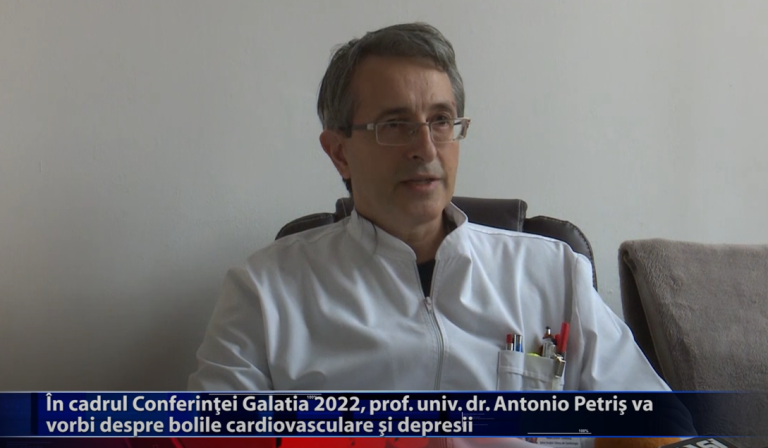 In cadrul Conferintei Galatia 2022, prof.univ.dr. Antoniu Petris va vorbi despre bolile cardiovasculare si depresii