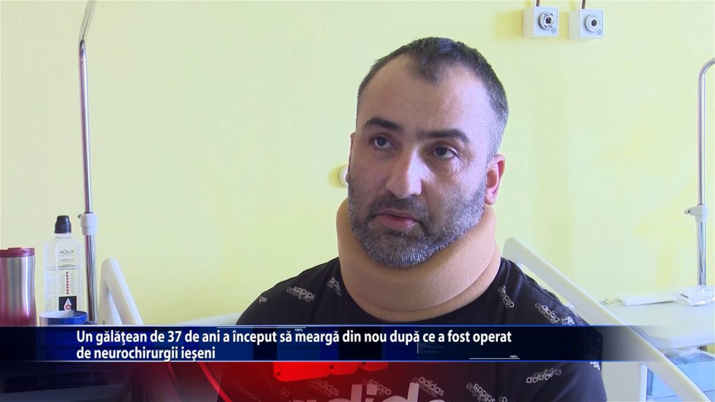 Un galatean de 37 a inceput sa mearga din nou dupa ce a fost operat de neurchirurgii ieseni