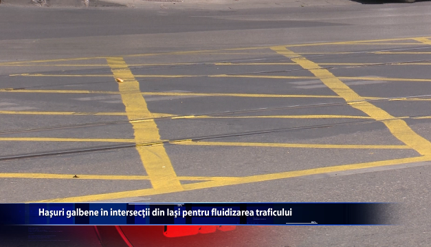 Hasuri galbene in intersectii din Iasi pentru fluidizarea traficului