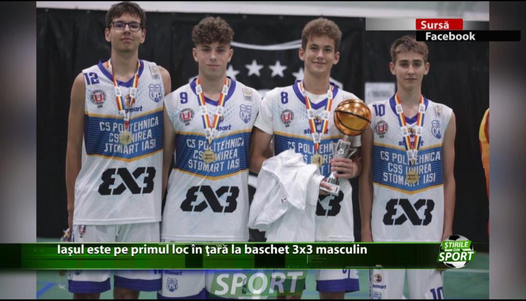Iașul este pe primul loc în țară la baschet 3×3 masculin. Cine sunt campionii noștri?