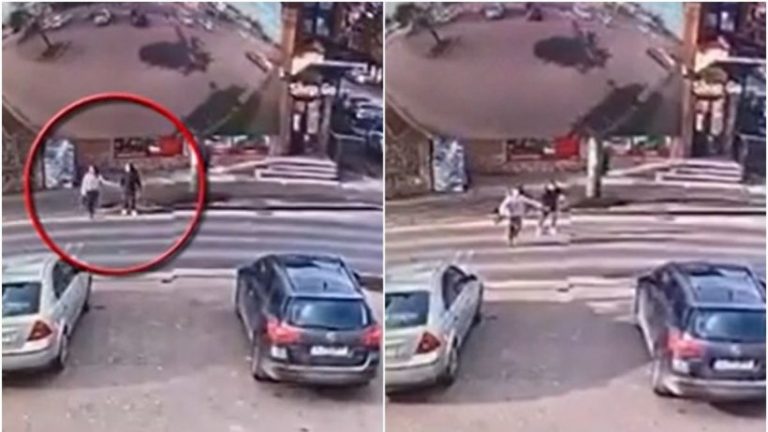 Au apărut noi imagini de la accidentul în care a murit Raisa, fetița de 11 ani lovită pe trecerea de pietoni de mașina poliției