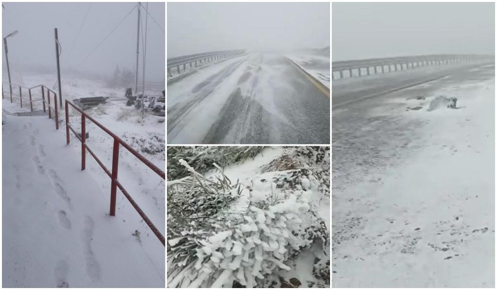 VIDEO! A venit iarna la munte! Ninge pe Transalpina, strat de zăpadă la Vlădeasa, în Apuseni
