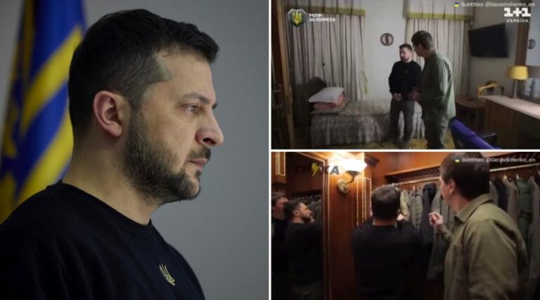 VIDEO! Volodimir Zelenski a arătat adăpostul în care locuiește de la începutul invaziei: „Aici e casa mea”