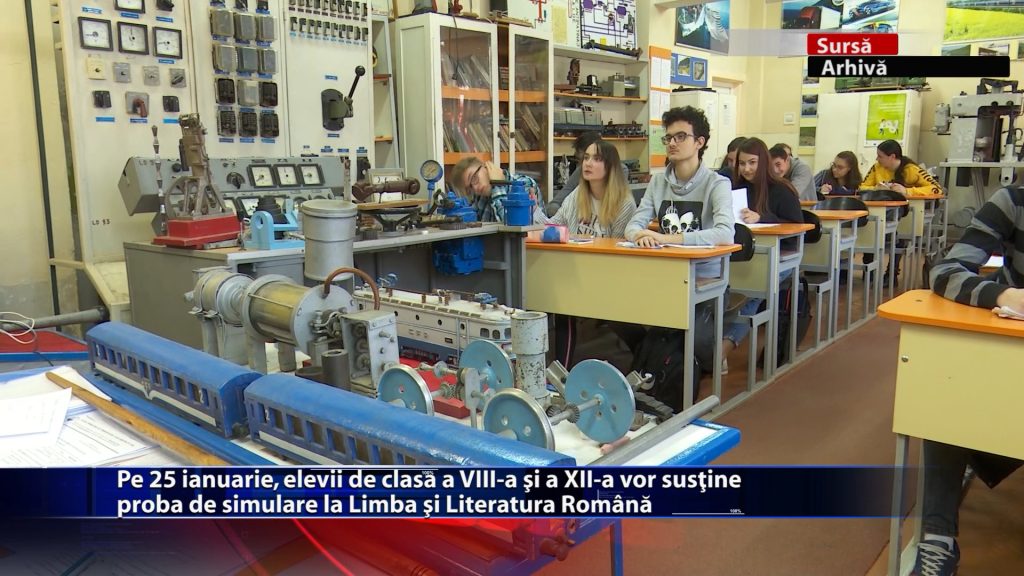 Pe 25 ianuarie, elevii de clasa a VIII-a si a XII-a vor sustine proba de simulare la Limba si Literatura Romana