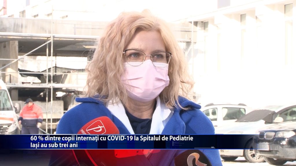 60% dintre copiii internati cu COVID-19 la Spitalul de Pediatrie Iasi au sub trei ani