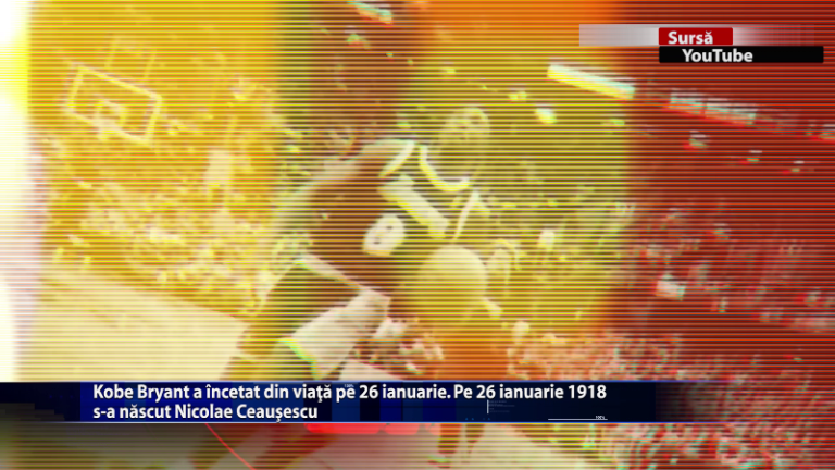 Kobe Bryant a incetat din viata pe 26 ianuarie. Pe 26 ianuarie 1918 s-a nascut Nicolae Ceausescu