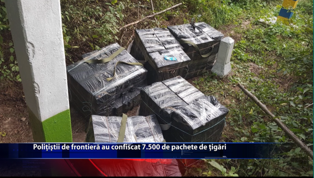 Polițiștii de frontieră au confiscat 7.500 de pachete de țigări