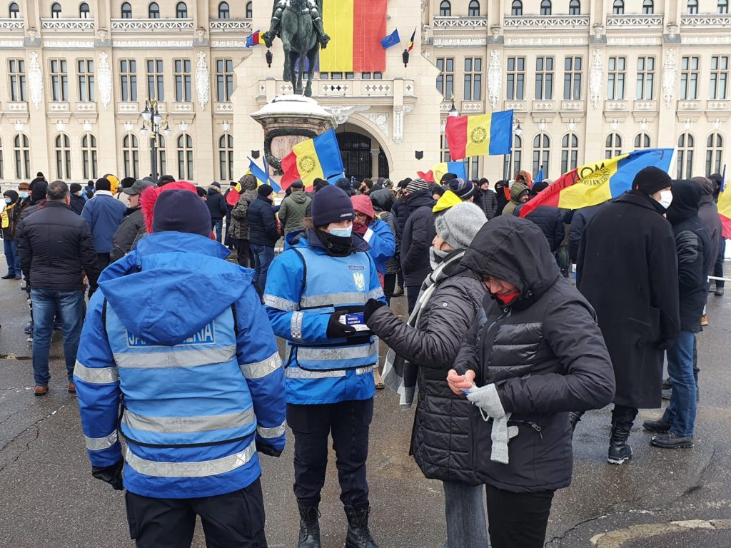 Marş unionist la Iași. Printre manifestanți a ajuns și George Simion