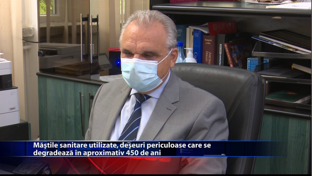 Măștile sanitare utilizate, deșeuri periculoase care se degradează în aproximativ 450 de ani