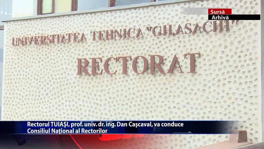 Rectorul TUIASI, prof. univ. dr. ing. Dan Cascaval, va conduce Consiliul National al Rectorilor