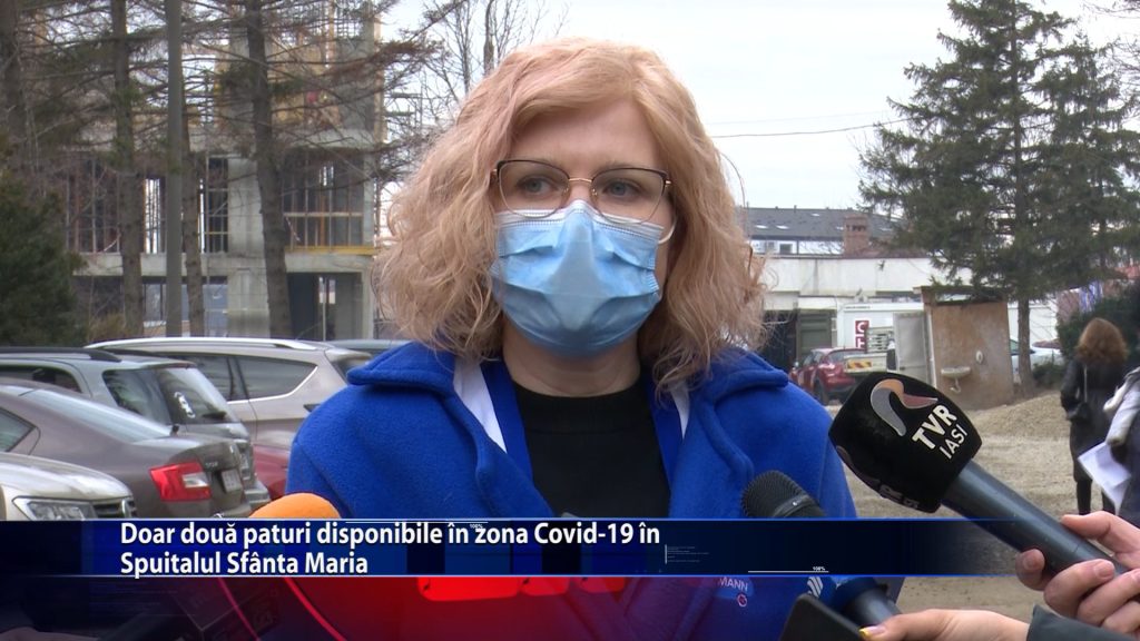 Doar doua paturi disponibile in zona Covid-19 in Spitalul Sfanta Maria