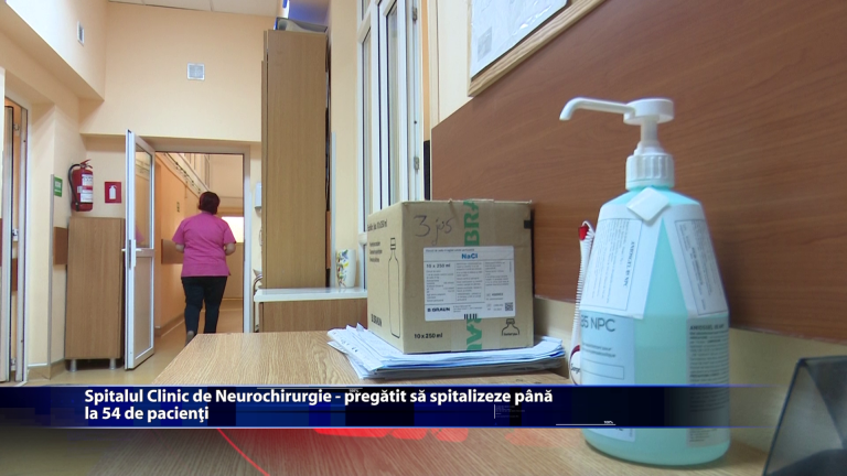 Spitalul Clinic de Neurochirurgie – pregatit sa spitalizeze pana la 54 de pacienti