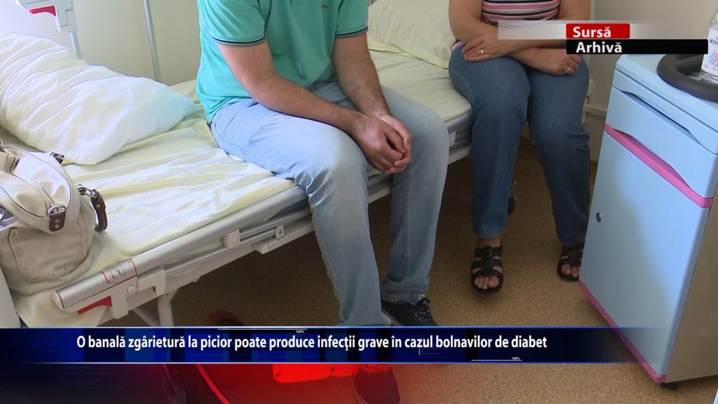 O banala zgarietura la picior poate produce infectii grave in cazul bolnavilor de diabet