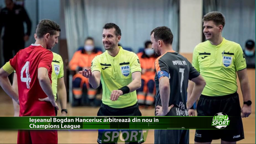 Ieșeanul Bogdan Hanceariuc arbitrează din nou in Champions League