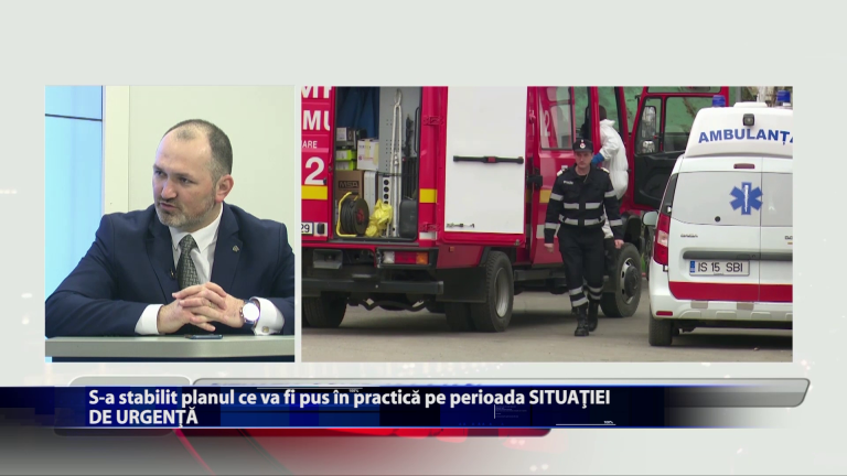 S-a stabilit planul ce va fi pus in practica pe perioada SITUATIEI DE URGENTA