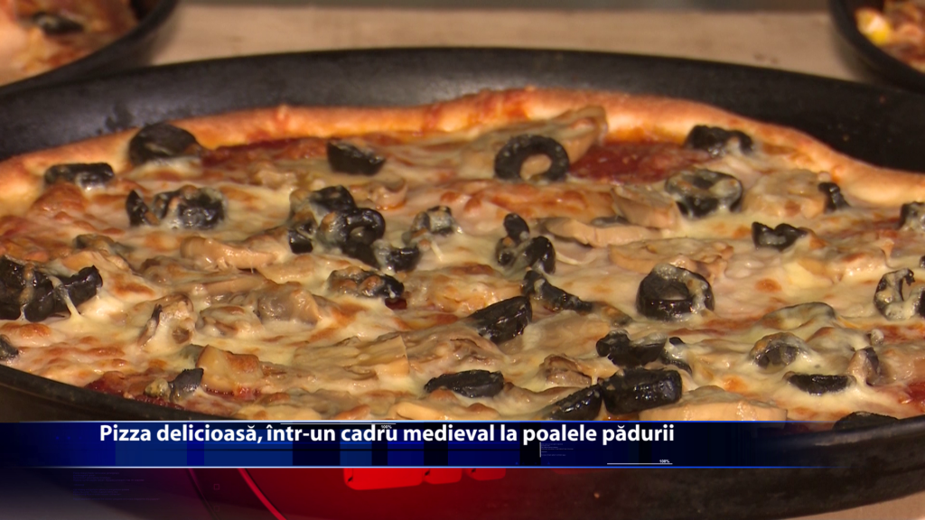 Pizza delicioasa, intr-un cadru medieval la poalele padurii
