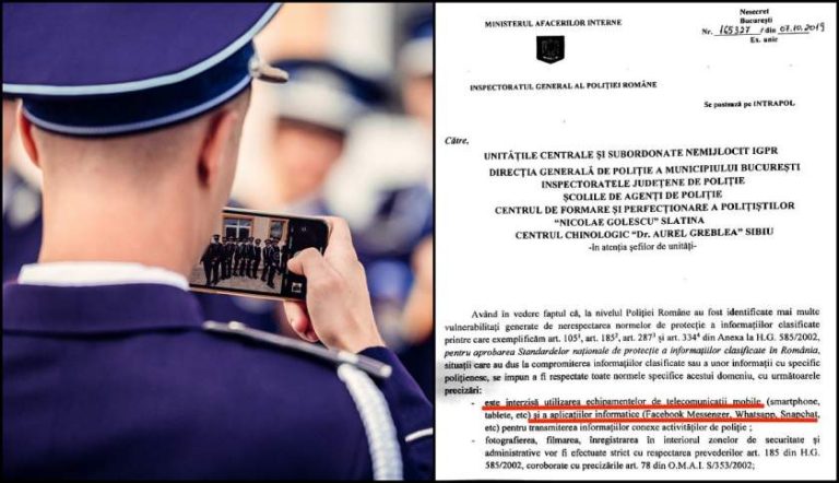 Whatsapp, Facebook şi Snapchat, interzise pentru poliţiștii români