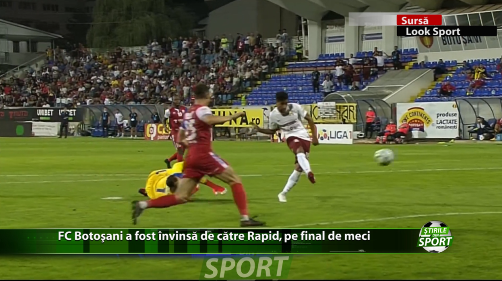 FC Botoșani a fost învinsă de către Rapid, pe final de meci. Astfel Rapid rămâne neînvinsă în actualul sezon