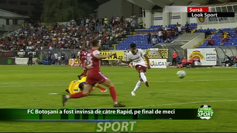 FC Botoșani a fost învinsă de către Rapid, pe final de meci. Astfel Rapid rămâne neînvinsă în actualul sezon