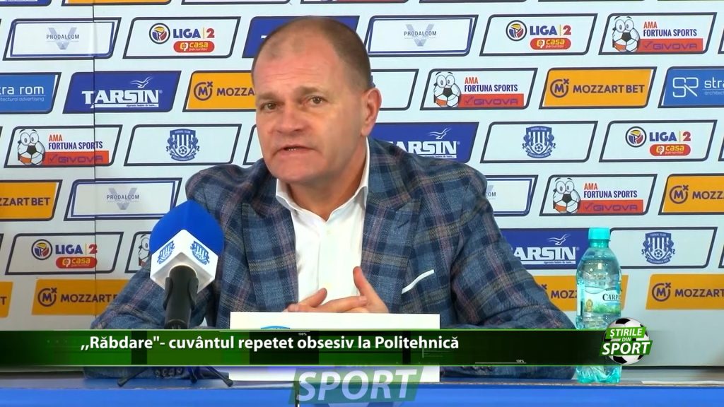 „Rabdare” – cuvantul repetat obsesiv la Politehnica. Despre performanta, vorbim mai tarziu!