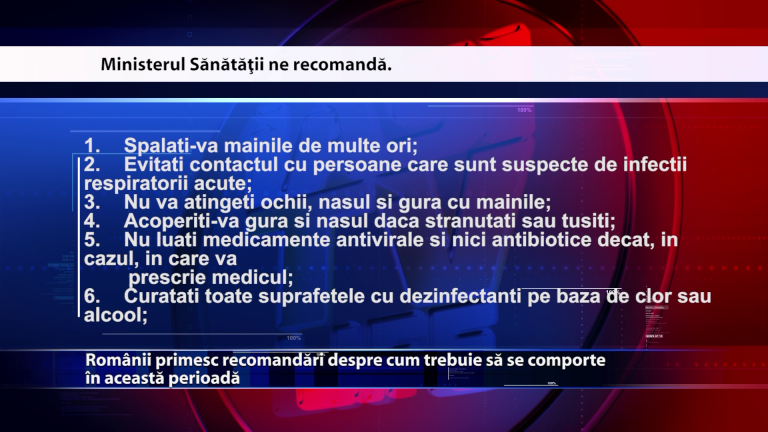 Romanii primesc recomandari despre cum trebuie sa se comporte in aceasta perioada