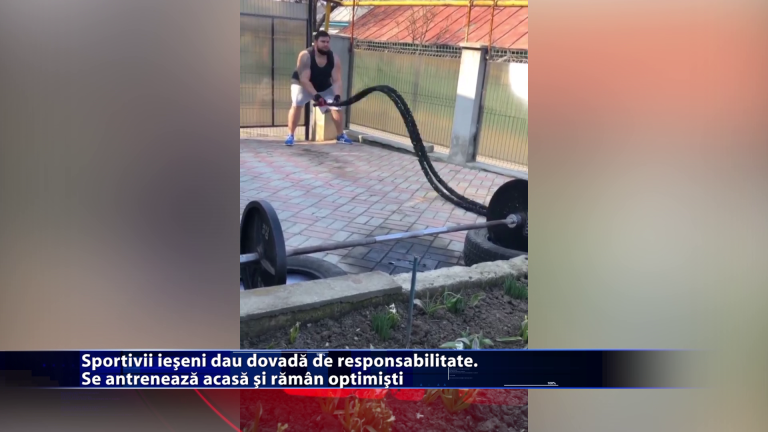 Sportivii ieseni dau dovada de responsabilitate. Se antreneaza acasa si raman optimisti