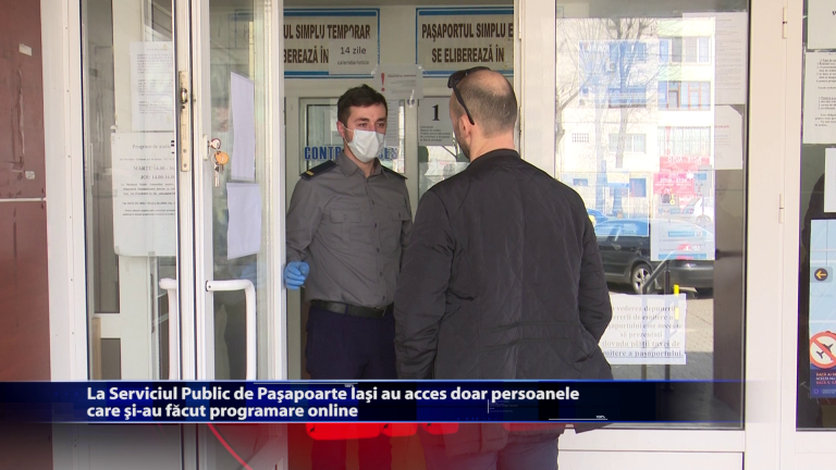La Serviciul Public de Pasapoarte Iasi au acces doar persoanele care si-au facut programare on-line