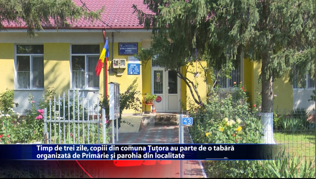 Timp de trei zile, copiii din comuna Țuțora au parte de o tabără organizată de Primarie și parohia din localitate