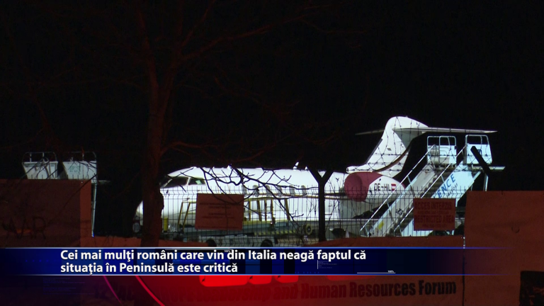 Cei mai multi romani care vin din Italia neaga faptul ca situatia in Peninsula este critica