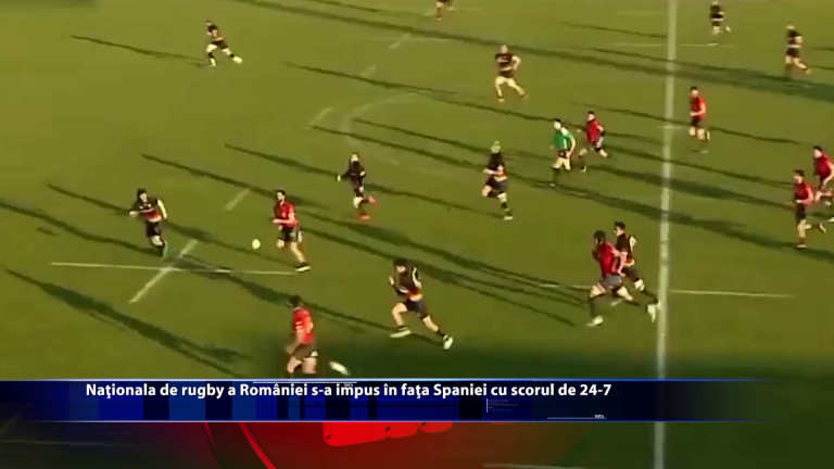 Nationala de rugby a Romaniei s-a impus in fata Spaniei cu scorul de 24-7