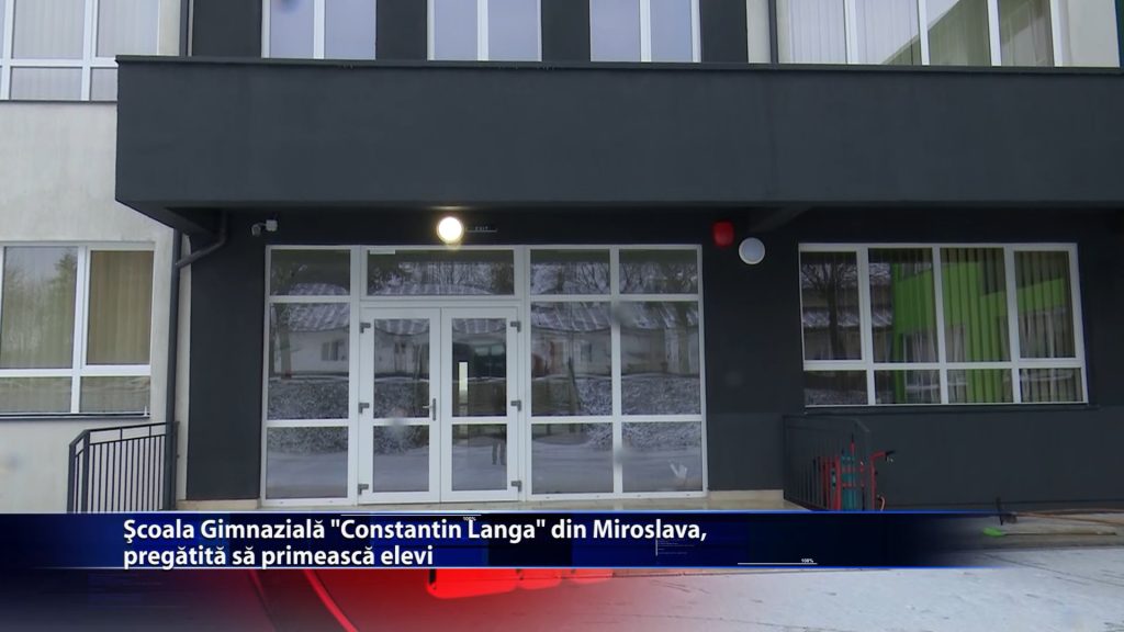 Școala Gimnazială „Constantin Langa” din Miroslava, pregătită să primească elevi