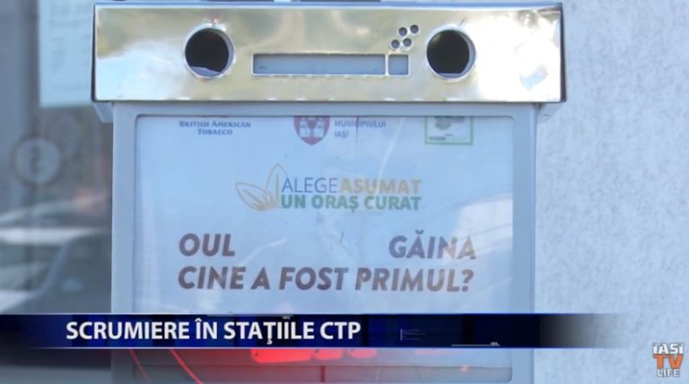 Scrumiere in statiile CTP