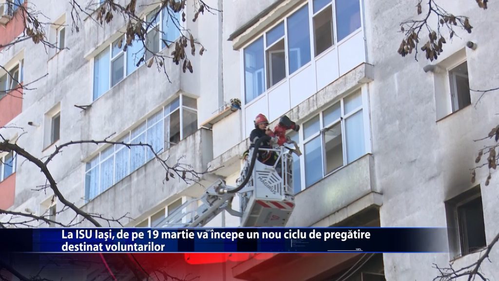 La ISU Iasi, de pe 19 martie va incepe un nou ciclu de pregatire destinat voluntarilor