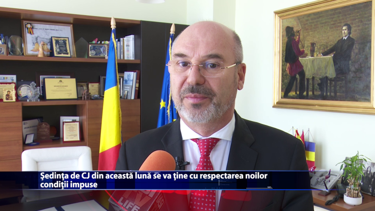 Sedinta de CJ din aceasta luna se va tine cu respectarea noilor conditii impuse