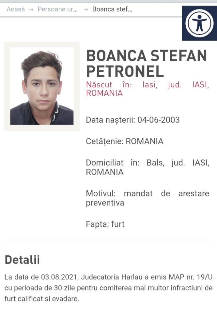 Șoferul care a fugit de la locul accidentului din Păcurari era căutat pentru furt. El trebuia să fie în arest la domiciliu.