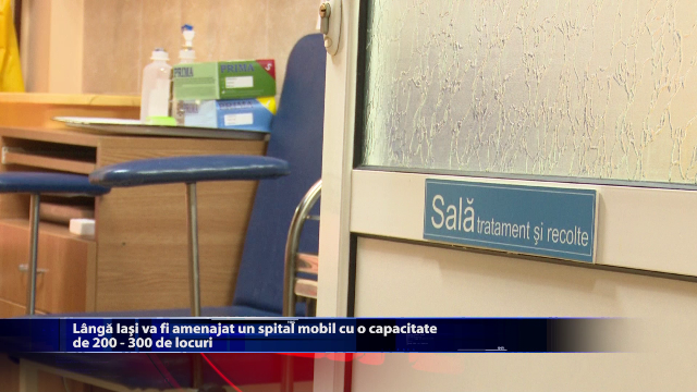 Langa Iasi va fi amenajat un spital mobil cu o capacitate de 250 – 300 de locuri
