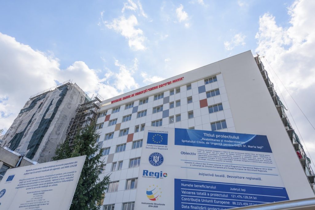 FOTO: Corpul Spitalului pentru copii Sfânta Maria renovat. De luna viitoare poate primi pacienți