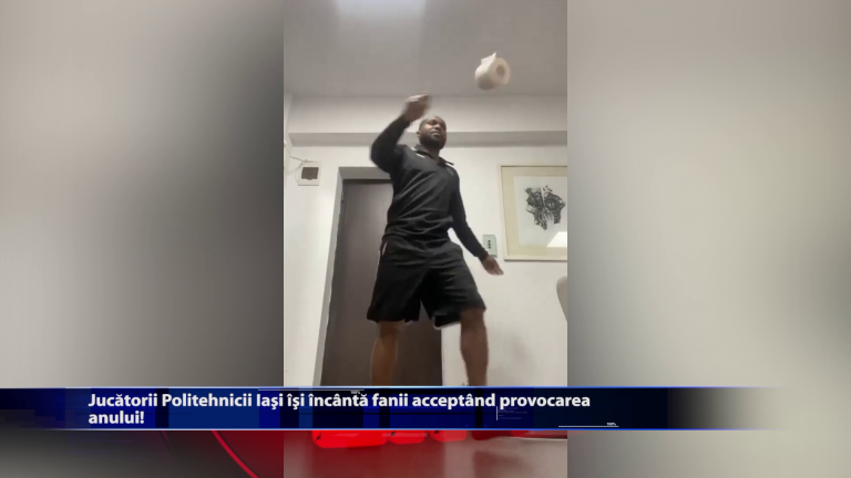 Jucatorii Politehnicii Iasi isi incanta fanii acceptand provocarea anului!