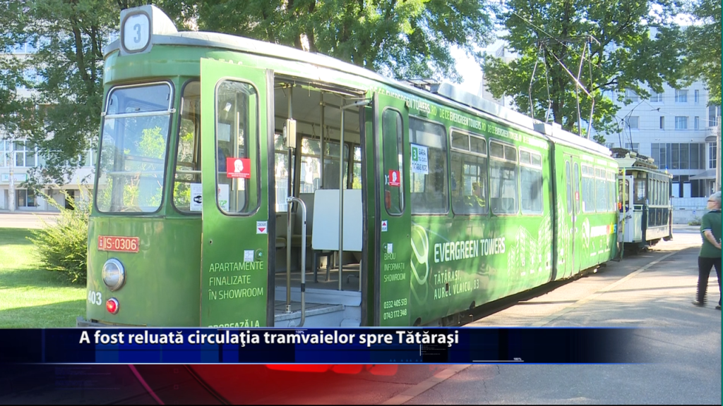 A fost reluată circulația tramvaielor spre Tătărași