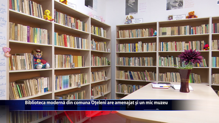Biblioteca moderna din comuna Oteleni are amenajat si un mic muzeu