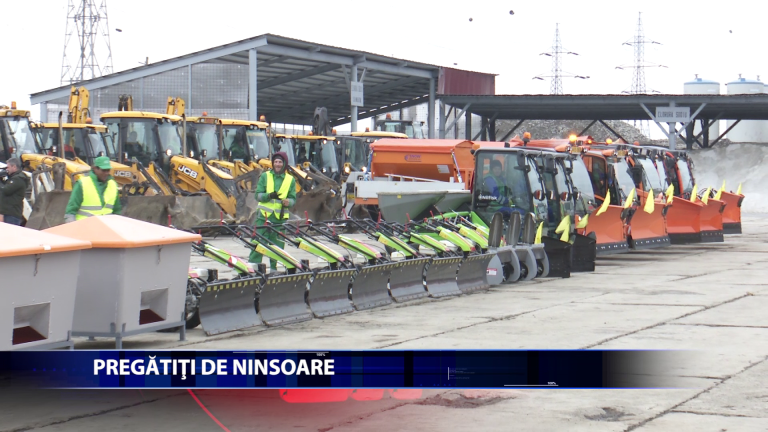 Pentru deszapezirea municipiului Iasi vor fi folosite 125 de utilaje si 3200 de tone de clorura