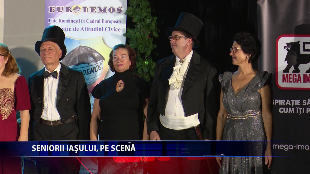Seniorii Iasiului au fost invitati la spectacol dedicat in exclusivitate lor
