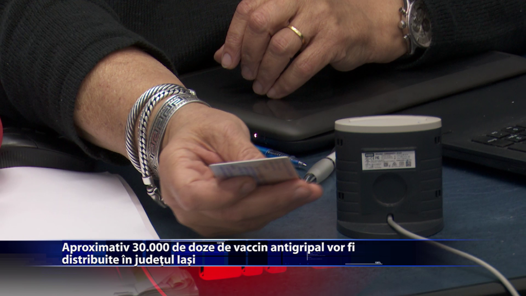 Aproximativ 30.000 de doze de vaccin antigripal vor fi distrbuite in judetul Iasi