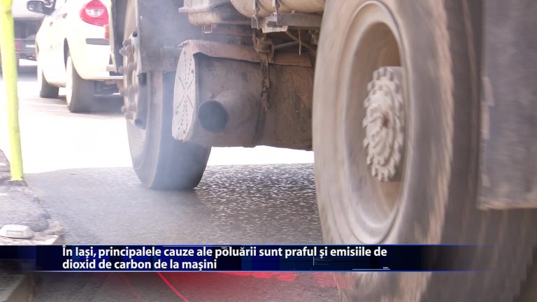 In Iasi, principalele cauze ale poluarii sunt praful si emisiile de dioxid de carbon de la masini