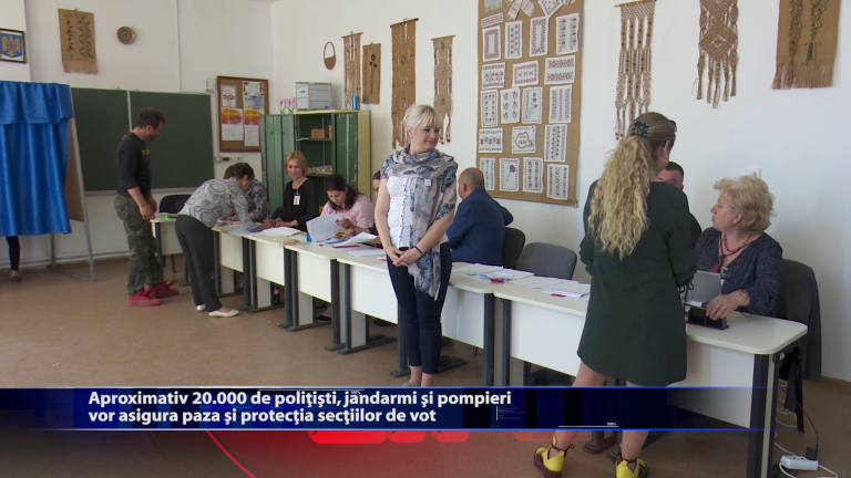 Aproximativ 20.000 de politisti, jandarmi si pompieri vor asigura paza si protectia sectiilor de vot